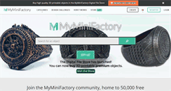 Desktop Screenshot of myminifactory.com